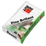 Бяла циментова шпакловка Baumit Fino Brillant/GlemaBrillant, за външно