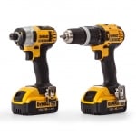 Комплект акумулаторни инструменти DeWALT DCK285M2 (Винтоверти DCD785 + DCF885) 18V, 2x4A