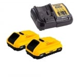 Комплект акумулаторни ударни винтоверти DeWALT DCK2062L2T (DCD709N + DCF809N), 18V, 2x3Ah, в куфар