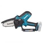 Мини резачка / акумулаторен верижен трион Makita UC100DZ, 12V, CXT, 10 см шина, .325" LP верига, безчетков мотор