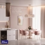 Копринено - памучна интериорна мазилка Silk Plaster, ОПТИМА, 053, розово