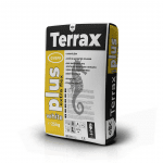 Лепило за плочки TERRAX PLUS EXTRA, с фибри, C2TE-S1, бяла