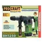 Перфоратор PROCRAFT BH1250, SDS-plus, 1250W, 5 J