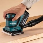 Виброшлайф акумулаторен Makita DBO480Z, 18V, LXT, 112x102мм плот, 1.5 мм ход на шкурка