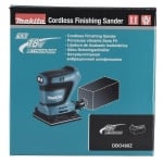 Виброшлайф акумулаторен Makita DBO480Z, 18V, LXT, 112x102мм плот, 1.5 мм ход на шкурка