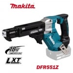 Акумулаторен автоматичен винтоверт за гипскартон Makita DFR551Z, 18V, LXT, 1/4", 25-55мм винтове, безчетков мотор